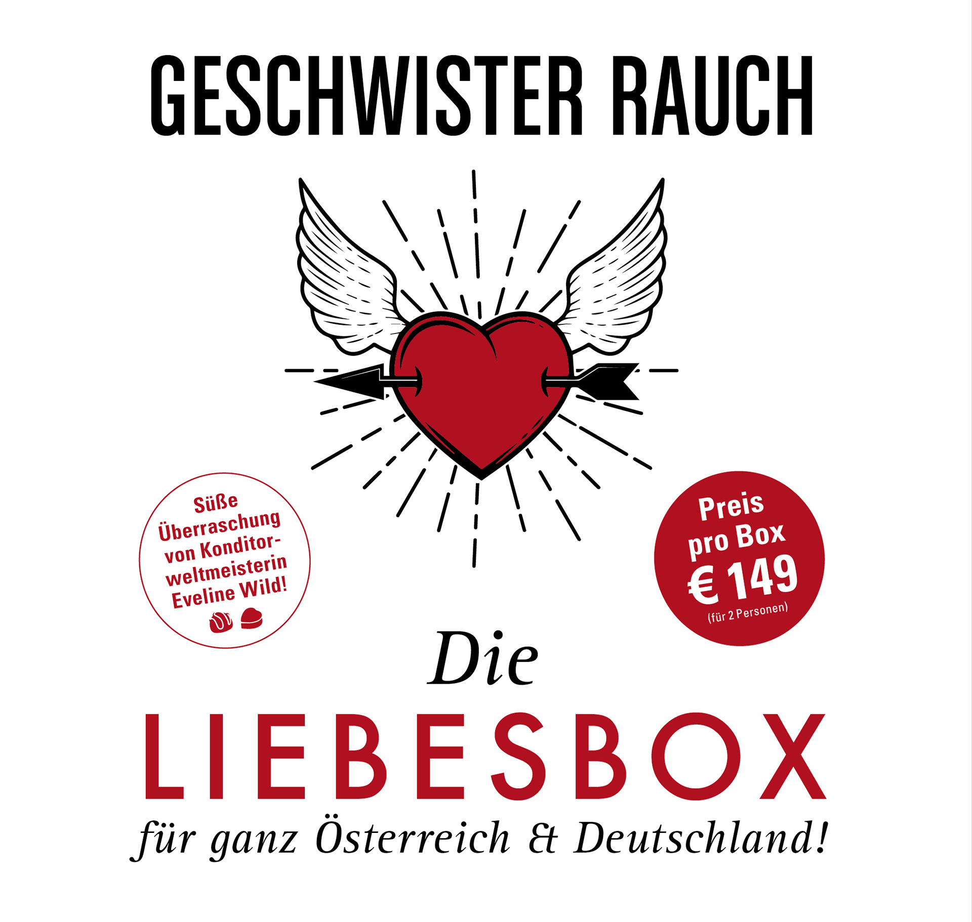 Die Liebesbox für ganz Österreich & Deutschland - Preis pro Box € 149 (2 Personen)
